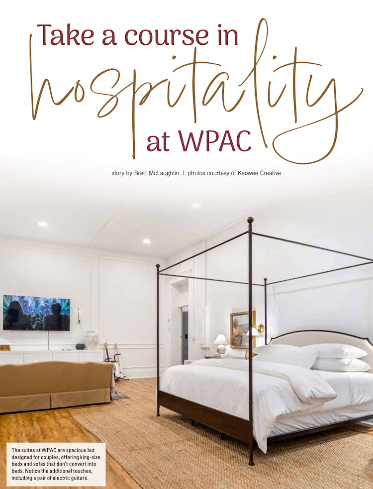 screenshot of WPAC Suites article from Upstate Lake Living
