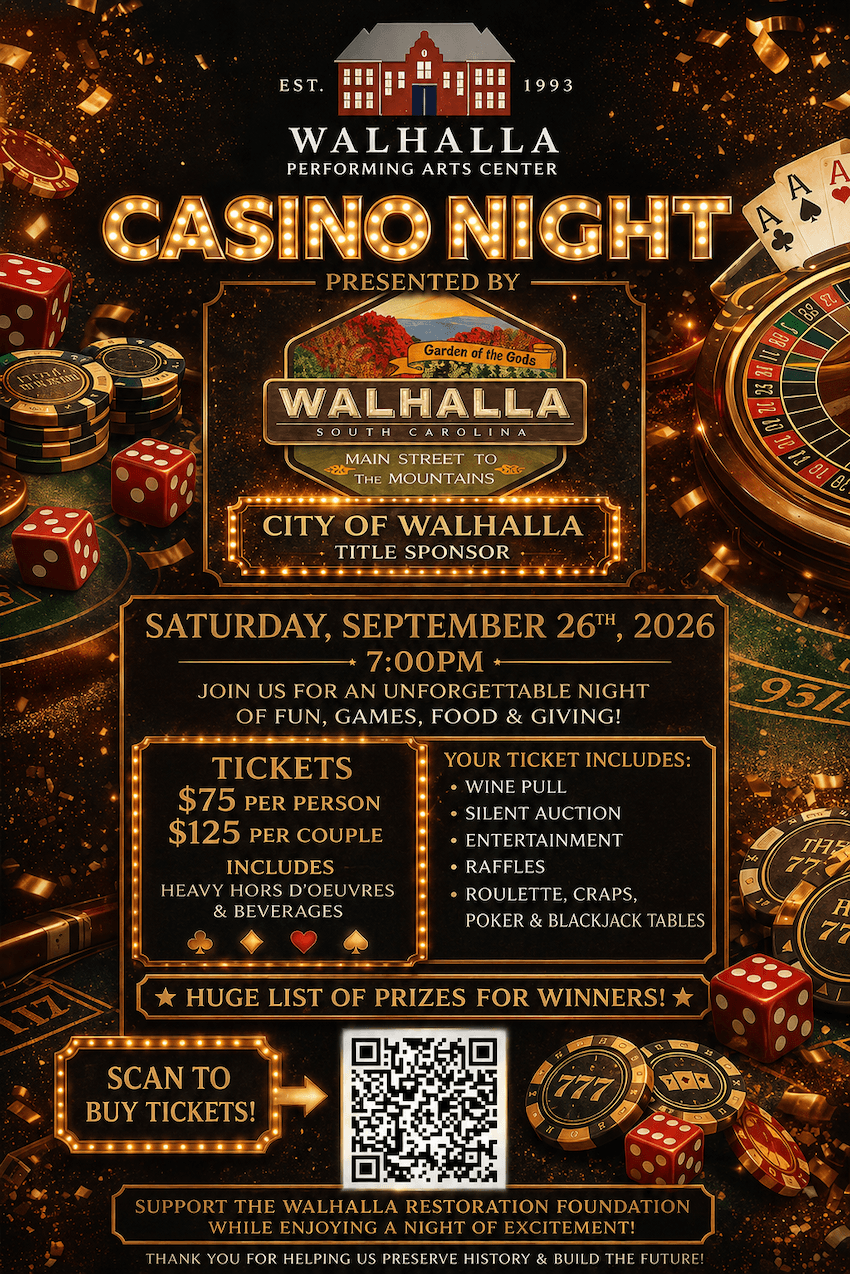 Casino night tickets flier