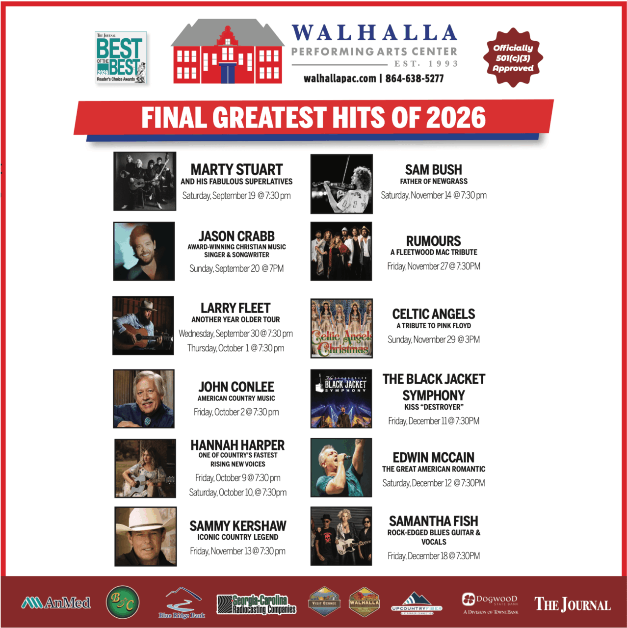 final greatest hits 2026 flier