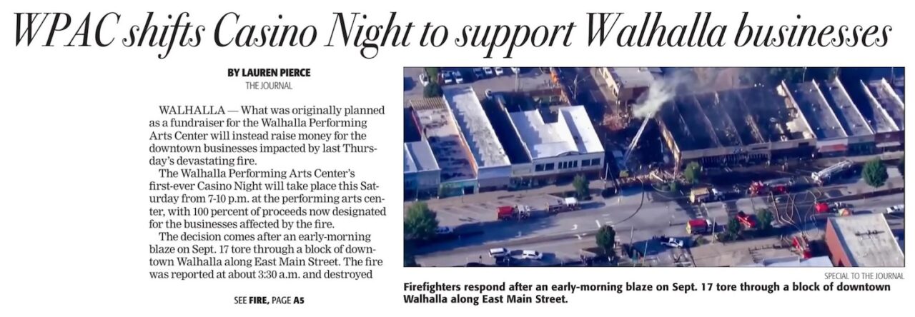article from Upstate Today about Casino Night